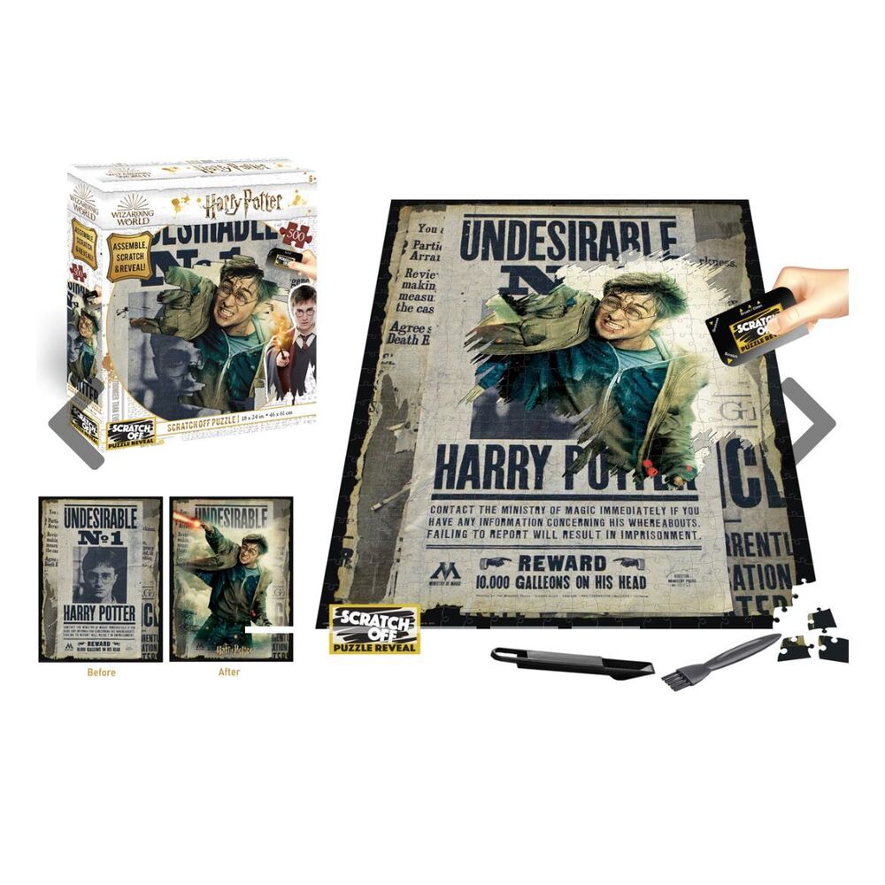 Harry Potter Wanted Poster 500 pc Scratch Off Puzzle NIB